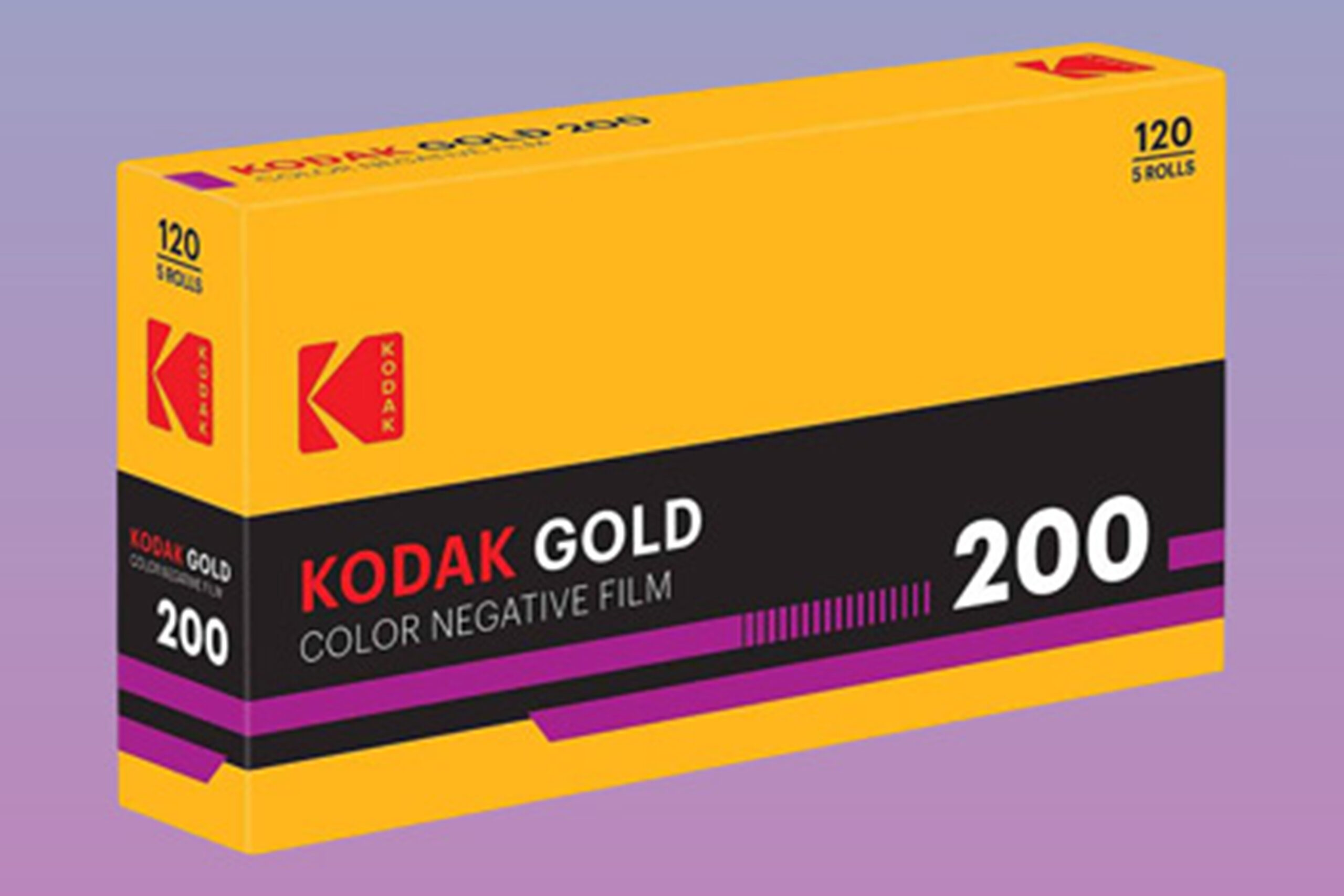 KODAK GOLD GB 200 120, PACK OF 5
